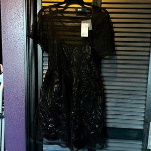 Iron fist skulls club mesh dress